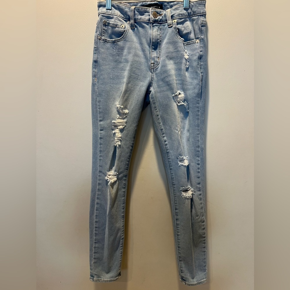 Aeropostale Distressed High Rise Jegging Size 6 Regular LAST CHANCE!